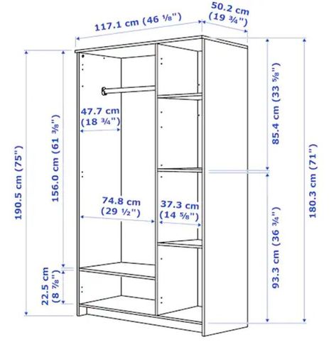 Standard Bedroom Closet Dimensions - A Complete Guide | Complete Guide Design, Closet, Closet Design, Wardrobe Design Bedroom, Bedroom Dimensions, Closet Layout, Closet Designs, Closet Dimensions, Closet Layout Dimensions