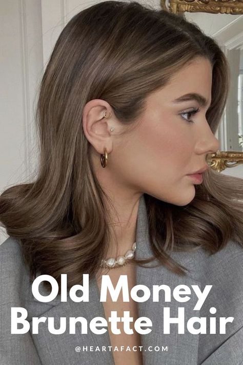 The Expensive Old Money Brunette (Gallery) | Rich Brunette Hair Color Trend 2024 | Expensive Brown Hair Aesthetic Inspo | Light brown hair | dark brown hair