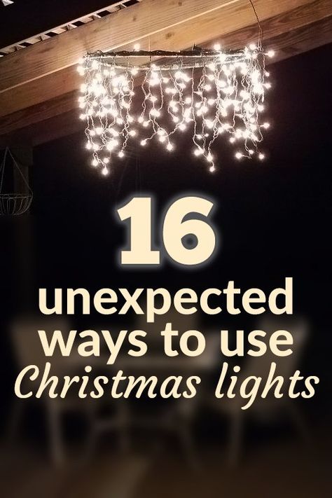 16 Unexpected Ways to Use Christmas Lights This Summer Outdoor, Decoration, Christmas Decorations, Diy Christmas Lights, Decorating With Christmas Lights, Outdoor Christmas Lights, Hanging Christmas Lights, Outdoor Christmas, Christmas Light Installation