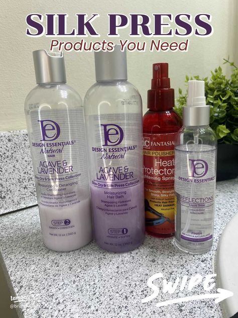 Silk Press Products✨ | Gallery posted by B R I A | Lemon8 Silk Press Products, Pressed Natural Hair, Detangler, Natural Hair Care, Beauty Supply, Design Essentials Hair Products, Face Skin Care, Hair Regimen, Silk Press