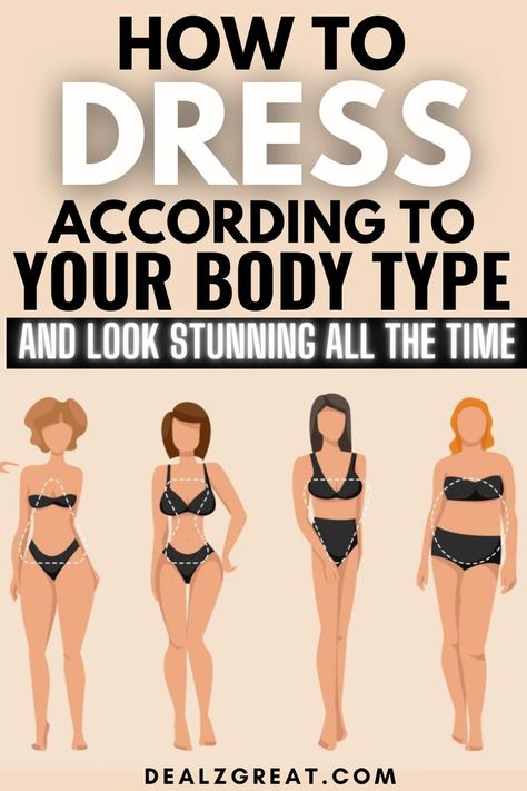 How to Dress for Your Body Type and Always Look Beautiful Casual, Urban, Fitness, Body Type Quiz, Dressing Your Body Type, Body Shape Chart, Body Type Clothes, Athletic Body Type, Body Types Women