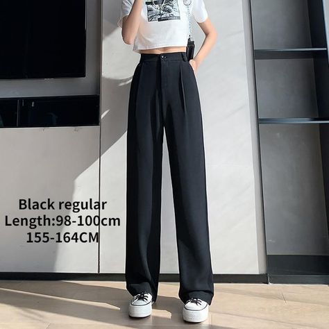 Outfits, Casual, Trousers, Pants For Women, Pant Trousers, Pants Style, Casual Wide Leg Pants, Straight Leg Pants, Trousers Outfit Casual
