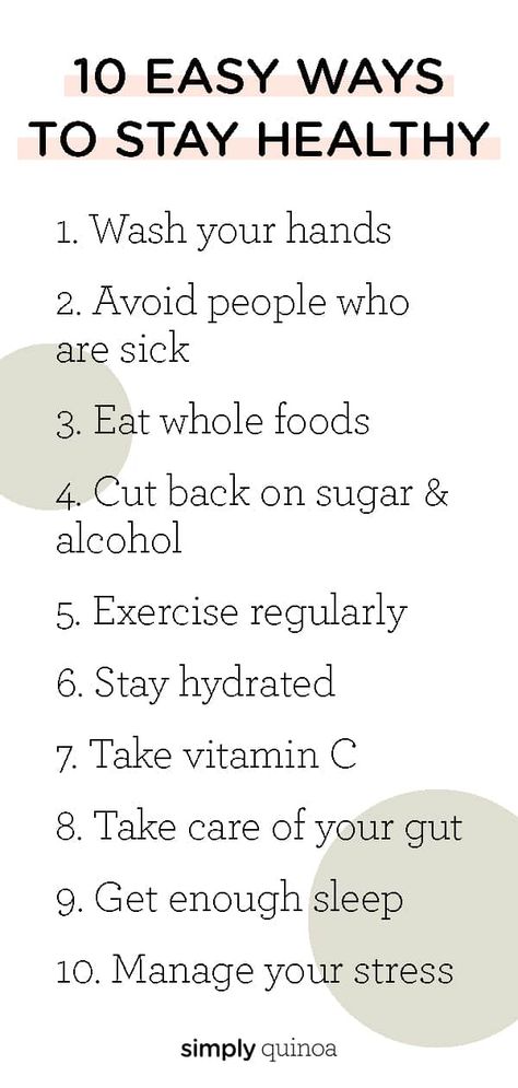 Here are 10 ways to stay healthy! These are simple daily habits that will lead to better health. Add these 10 things into your life and you'll feel great!As the world continues to spin with everything that's going on right now, I wanted to put some of my best tips down on... Motivation, Fitness, Health Tips, Ways To Stay Healthy, Health And Fitness Tips, Daily Health Tips, Health Habits, How To Stay Healthy, Good Health Tips