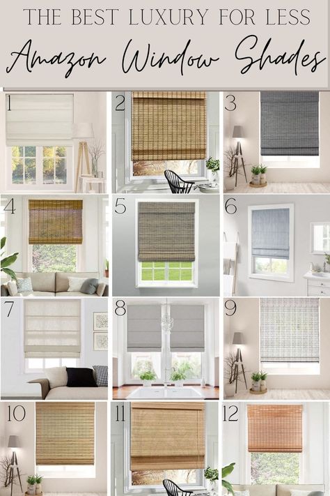 The Best Luxury for Less Amazon Curtains, Rods, and Shades - Bless'er House Windows, Home Décor, Home, Popular Window Treatments, Large Window Treatments Living Rooms, Popular Window Coverings, Window Treatments Living Room, Window Coverings Living Room, Blinds For Windows Living Rooms