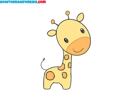 Aril Tatum, Drawing Shapes, Giraffe Drawing, Birthday Doodle, Drawing Girl, Draw Animals, Drawing Tutorials For Kids, Quilting Templates, Cute Giraffe