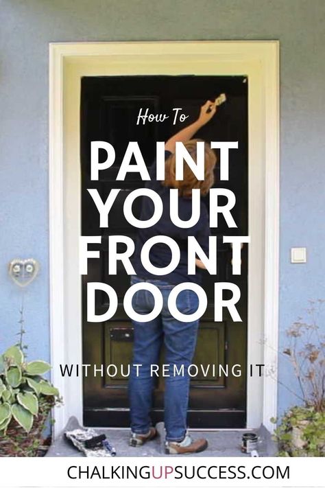 Style, Front Door, How To Paint Front Door, How To Paint A Front Door, Black Exterior, Black Front Doors, Front Door Colors, Exterior Paint, Painted Front Doors