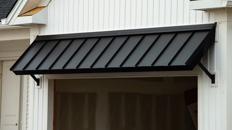 Fixer Upper Explains Why Metal Awnings Are Best For Your Windows Metal Awning, Door Awnings, Fixer Upper, Metal Roof, Awning, Door Overhang, House Windows, House, Metal Awnings For Windows