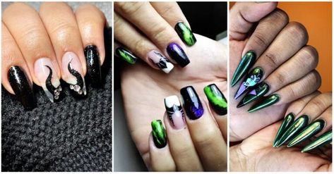 Disney Nails, Art, Maleficent Nails, Halloween Nail Designs, Disney Acrylic Nails, Disney Nail Designs, Disney Princess Nails, Disney Themed Nails, Nail Art Disney