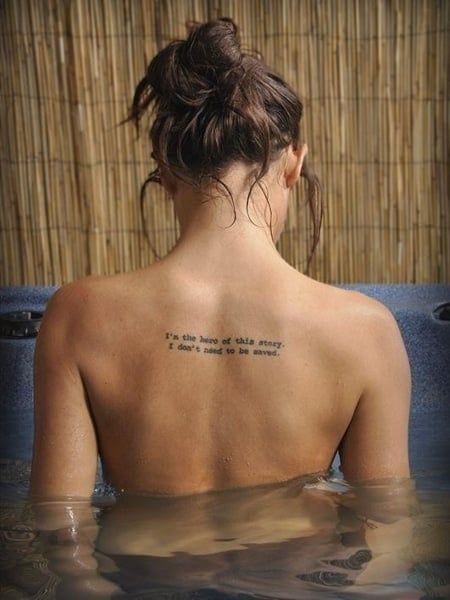 25 Coolest Back Tattoos for Women (2023) - The Trend Spotter Tattoos, Tattoo, Back Tattoo, Small Tattoos, Discreet Tattoos, Back Tattoo Quotes, Tattoos For Women, Tatoo, Back Tattoo Women