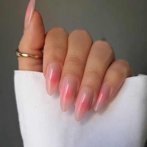 27 Prettiest Aura Nail Designs - It's All About Your Aura! – May the Ray Nail Designs, White Glitter Nails, Simple Gel Nails, Nails Inspiration, Blush Nails, Nail Trends, Minimalist Nails, Nail Inspo, Pretty Nails