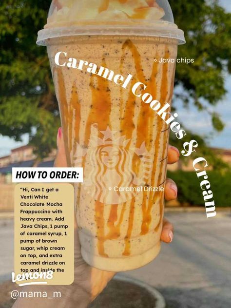 MY GO TO STARBUCKS ORDER: Caramel Cookies & Cream | Gallery posted by Micaela | Lemon8 Ideas, Starbucks Recipes, Starbucks, Casual, Nike, Frappuccino, Outfits, Secret Menu, Starbucks Caramel