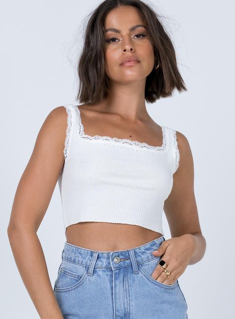 Outfits, Crop Tops, White Crop Top, Wear Crop Top, Cute Crop Tops, Strapless Tops, Crop Haircut, Style Ideas, Cropped