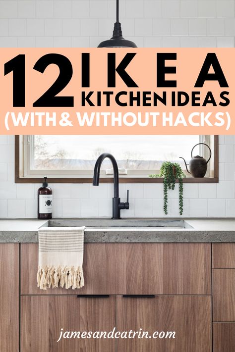 Ikea kitchens are great value and you can create a stunning kitchen. See these amazing Ikea kitchens, some with hacks and some without. Ikea kitchen hack ideas as well as just great Ikea kitchen design. #ikeakitchens #ikeakitchenideas #ikeakitchenhack #ikeahacks #kitchenideas #kitchendesign #ikea #customkitchen #jamesandcatrin Inspiration, Kitchen Ideas, Diy, Ikea Hacks, Upcycling, Ikea Kitchens, Ikea, Ideas, Design