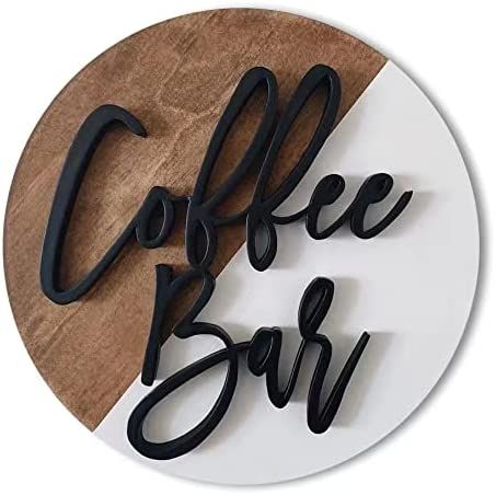 Coffee Bar Design, Coffee Bar Station, Farmhouse Coffee Bar, Diy Coffee Bar, Home Coffee Bar, Bar Inspiration, Coffee Bars In Kitchen, Bar Wall Decor, Coffee Bar Home