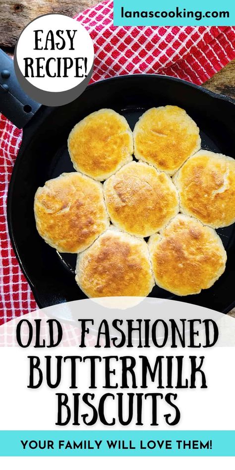 These Old Fashioned Buttermilk Biscuits are a childhood favorite. Served them with butter and syrup or filled with ham or sausage. https://www.lanascooking.com/another-buttermilk-biscuit/ Scones, Biscuits, Snacks, Old Fashioned Buttermilk Biscuit Recipe, Best Buttermilk Biscuits, Homemade Buttermilk Biscuits, Buttermilk Biscuits, Buttermilk Bisquits, Homemade Buttermilk