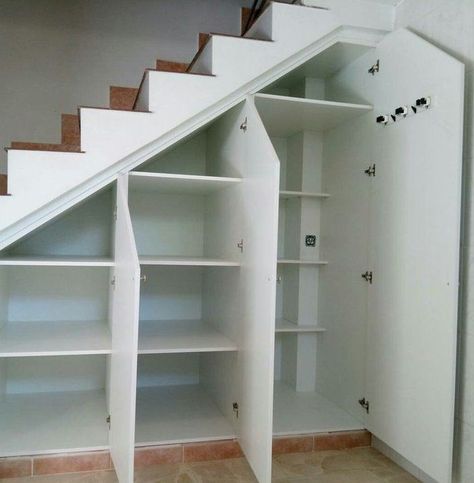 Basement Storage, Under Stairs Storage Solutions, Storage Under Staircase, Basement Stairs, Understairs Closet, Stair Storage, Storage Under Stairs, Understairs Storage, Stairway Storage