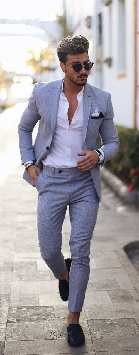 Summer Suits Ideas For Men To Style Men Casual, Suits, Mens Summer Wedding Suits, Wedding Outfit Men, Wedding Suits Men, Mens Casual Suits, Mens Fashion Suits, Summer Suits Men, Summer Wedding Men