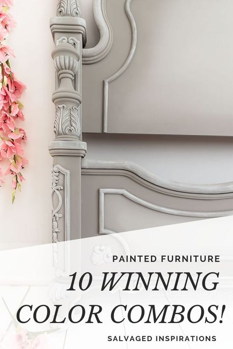 Painted Furniture | 10 Winning Color Combos - Salvaged Inspirations Decoration, Vintage, Design, Painted Furniture, Home Décor, Painted Furniture Colors, Chalk Paint Bedroom Furniture, Refinished Furniture, Painted Bedroom Furniture