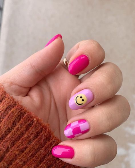 30 Seriously Cute Pink Nail Designs For The Girly Girls Inspiration, Nail Art Designs, Kids Nail Designs, Kid Nail Designs, Cute Pink Nails, Kid Nail Art, Nails For Kids