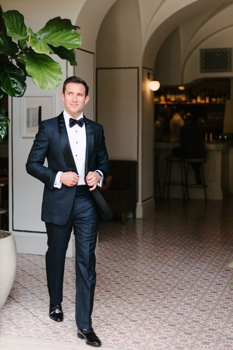 Los Angeles, Beverly Hills, Mariage, Navy Suit Wedding, Navy Tuxedo Wedding, Groom Tux, Navy Tux Wedding, Blue Tuxedo Wedding, Tom Ford Tuxedo