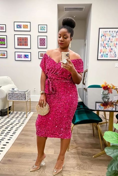 Wore this pink sequin off the shoulder midi dress to a ball last night. This dress is plus sized, and I’m wearing the smallest size, a 12. Unfortunately, this style doesn’t come in smaller sizes but I’ve linked some other fun sequin dresses that do! @boohoo Pink dress / sequin dress / off the shoulder dress / midi dress #LTKwedding#LTKHoliday#LTKcurves Wardrobes, Sequin Dress Party, Sequin Midi Dress, Sequin Dress, Plus Size Sequin Dresses, Sequin Dress Outfit, Pink Formal Dresses, Party Dress, Event Dresses