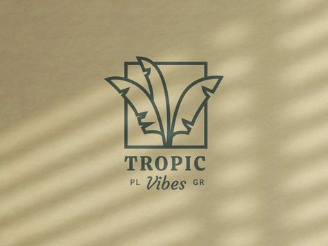 Logos, Tropic Logo, Hawaii Logo, Beach Logo, Resort Logo Design, Resort Logo, Logo Restaurant, Plant Logos, Tourism Logo