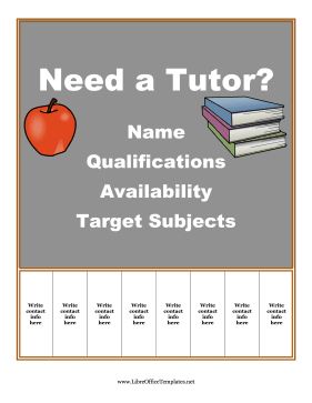Great for advertising tutoring services, this printable flyer is decorated with a chalkboard, books and an apple. Free to download and print Education, Tutoring Flyer, Tutoring Advertisement Ideas, Tutoring Flyer Template, Tutoring Services, Teacher Templates, Tutoring Business, School Ideas, Letterhead Template