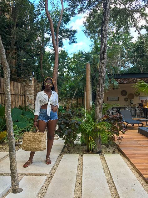 A comprehensive packing list for Tulum, Mexico as well as tropical vacation outfit ideas from a solo female traveler, Dash of Jazz! #dashofjazzblog #tulummexicooutfits #tulumoutfits #tulumpackinglist #blackgirlbathingsuit #beachoutfitblackgirl Outfits, Festivals, Tulum, Outfit, Resort Outfit, Mazatlan, Cabo Outfits, Moda, Tulum Outfits