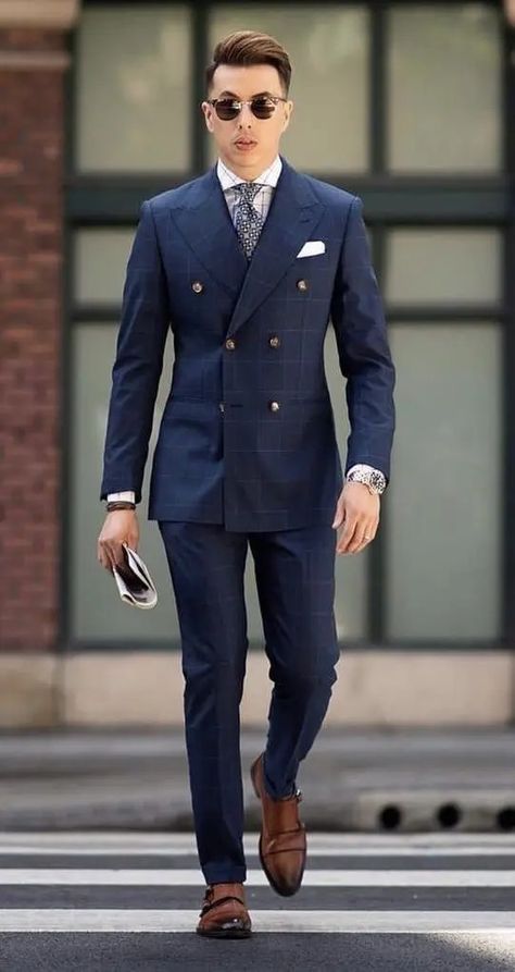 Double-Breasted Suit: Everything You Should Know About it Men Casual, Suits, Men's, Mens Suits, Man, Blue Suit Men, Model, Formal Men Outfit, Mens Outfits