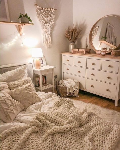 15+ Small Bedroom Ideas That Make the Most of Every Square Inch - Color Psychology Design, Home, Ideas, Bedding, Bedroom, Boho, Bedroom Colors, Bedroom Bed, Bedroom Paint Colors