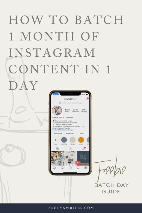 How to Batch Plan 30 Days of Instagram Content in 1 Day | Ashlyn Writes | Struggling to keep up with a consistent social media marketing content calendar? In this blog post, I'm sharing how I write, schedule, and create a whole month's worth of IG content in one day! #socialmediamarketing #contentcalendar #instagramtips Social Media Tips, Instagram, Planners, Fitness, Content Marketing, Instagram Content Strategy, Instagram Marketing Tips, Instagram Strategy, Content Marketing Strategy