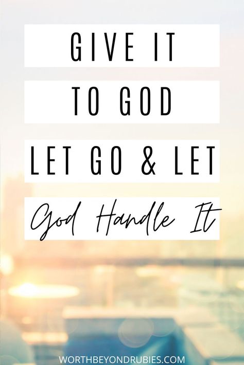 We often hear ‘let go and let God’ but HOW do you let go and let God be in control when you are going through trying times in life and every fiber of your being wants to hold onto the wheel? How do you give it to God and let Him navigate the roads of life? Learn how! #faith #biblestudy #bibleverses #worthbeyondrubies #encouragement #prayer #biblestudies #christianblog Tattoos, Let's Go, Faith Quotes, Let Go And Let God, Letting Go, Trust God, Faith In God, Bible Verses Quotes, Let God