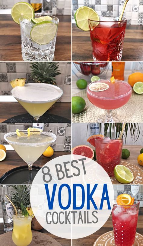 Martinis, Vodka, Vodka Cocktails, Liquor Drink Recipes, Alcoholic Drinks Vodka, Vodka Drink Recipes, Vodka Soda Cocktails, Drinks With Vodka, Vodka Mixed Drinks
