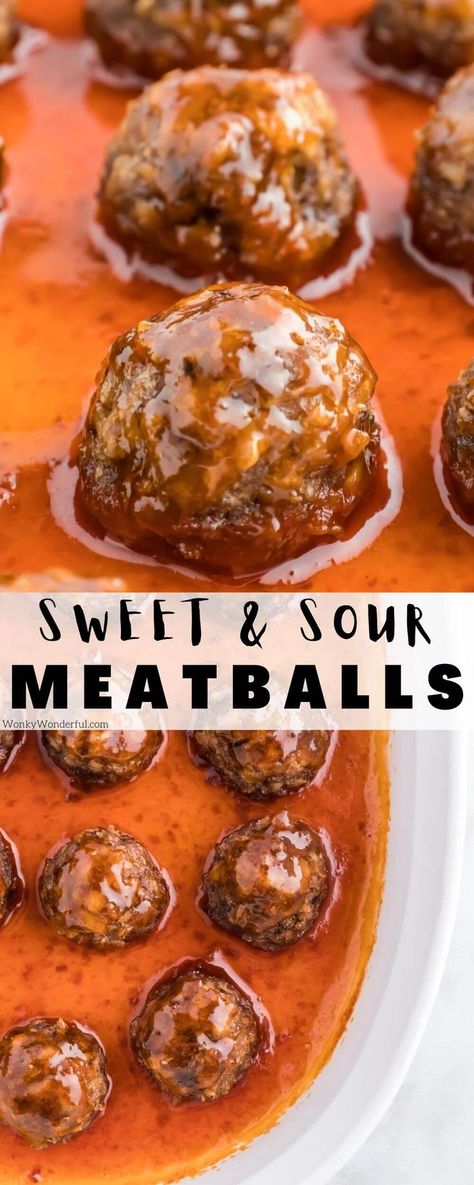 This Sweet and Sour Meatballs Recipe is a quick, easy dinner idea. Juicy meatballs in a flavorful sauce baked in the oven. Doughnut, Snacks, Sweet N Sour Meatball Recipe, Sweet Meatball Recipe, Sweet And Sour Meatballs, Sweet N Sour Meatballs, Sweet Meatballs, Best Meatball Sauce, Sweet And Sour Beef