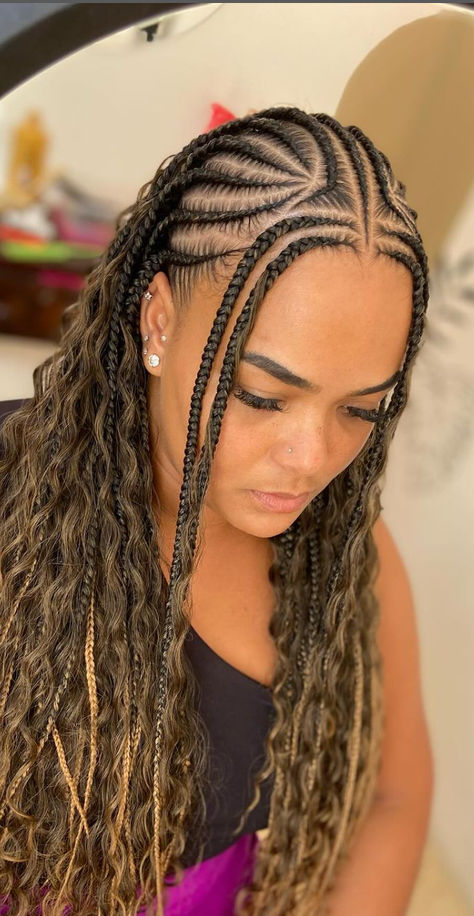 fulani braids hairstyles for big forehead, Fulani braids hairstyles for girls with big foreheads Braided Hairstyles, Outfits, Box Braids, Braid For Big Forehead, Braids With Weave, Cornrows For Girls, Braids With Curls, Braids With Beads, Cute Braided Hairstyles