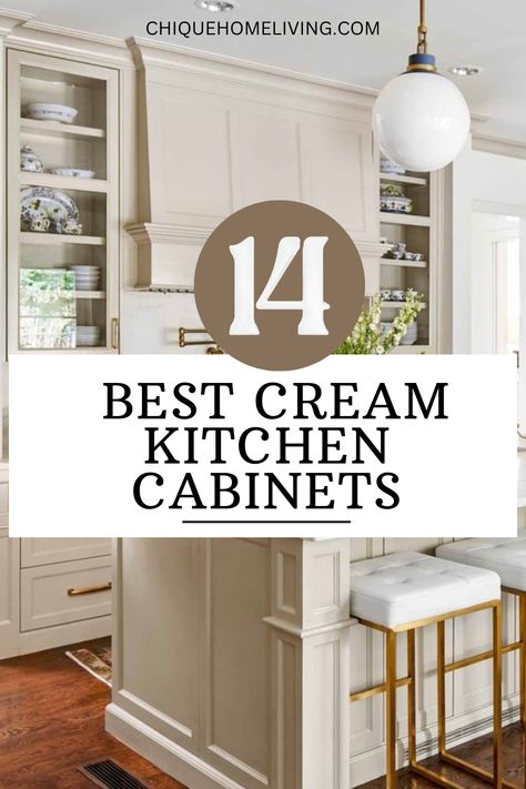 14 Best Cream Kitchen Cabinets 2 14 Best Cream Kitchen Cabinets Interior, Decoration, Cream Kitchen Cupboards, Kitchen Cabinet Colors, Shaker Kitchen Cabinets, Tan Kitchen Cabinets, Cream Shaker Kitchen, Cream Kitchen Units, Cream Kitchen Cabinets