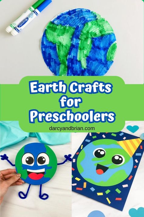 Inspire creativity with fun, educational Earth crafts for preschoolers. Let kids discover our captivating planet through hands-on activities. Preschool Activities, Earth Activities, Planets Activities, Earth Projects, Preschool Books, Earth Craft, Preschool Theme, Kids Discover, Preschool Crafts
