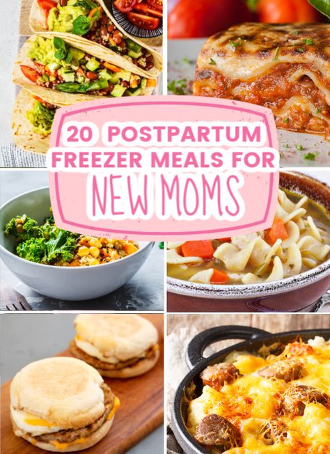 Planning ahead for what you will eat during the postpartum days with your newborn is very important. Check out these delicious postpartum freezer meals and get a head start on whats for dinner after you have your newborn. These are the perfect gift for mom to be as well! Brunch, Healthy Freezer Meals, Pregnancy Food, New Mom Meals, Freezer Meal Planning, Make Ahead Freezer Meals, Freezer Meal Prep, Pregnancy Dinner Recipes, Freezer Prep Meals
