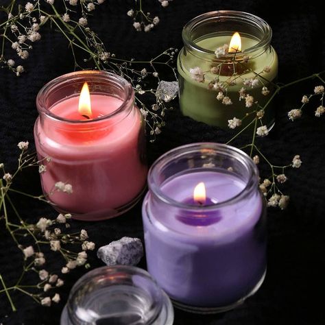 Scented Candles Aesthetic, Candle Aesthetic, Colorful Candles, Scent, Scented Candles, Best Candles, Scented Soy Wax, Candle Store, Soy Candles