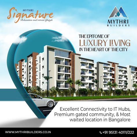 With a location that is ideal for work, education, leisure and nature, Mythri Signature is perfectly centred around all the essential aspects of living a great life. Experience great living, find your perfect home, visit www.mythrisignature.com or call @ +91 95131 40111/ +91 95131 40222 #MythriBuilders #Mythrisignature #Builders #Nammabengaluru #Amenities #LuxuryHomes #RealEstate #Property #Bangalore #dreamhomes #properties #privatelimited Ramen, Instagram, Ideas, Ideal, Dubai Real Estate, Property, Property Design, Posts, Social Media Design