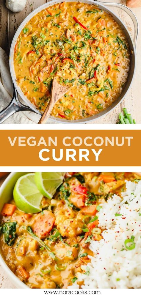 Pasta, Healthy Recipes, Easy Vegan Curry, Healthy Vegetarian, Vegan Curry, Healthy Vegan, Vegan Recipes Healthy, Vegetarian Curry, Tasty Vegetarian Recipes