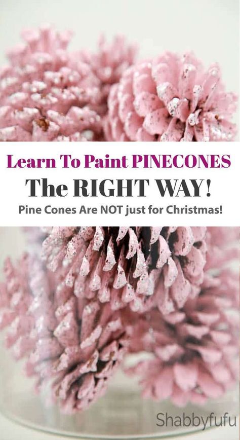 Floral, Autumn Crafts, Decoration, Pine Cone Crafts, Diy, Painted Pinecones, Pine Cone Art, Pine Cones, Pine Cone Decorations