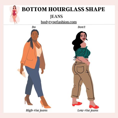 Low-rise jeans Upper Body, Hourglass Body Shape, Hourglass Body Shape Fashion, Hourglass Body, Hourglass Shape, Hourglass Dress, Hourglass Fashion, Hourglass Figure, Body Shapes