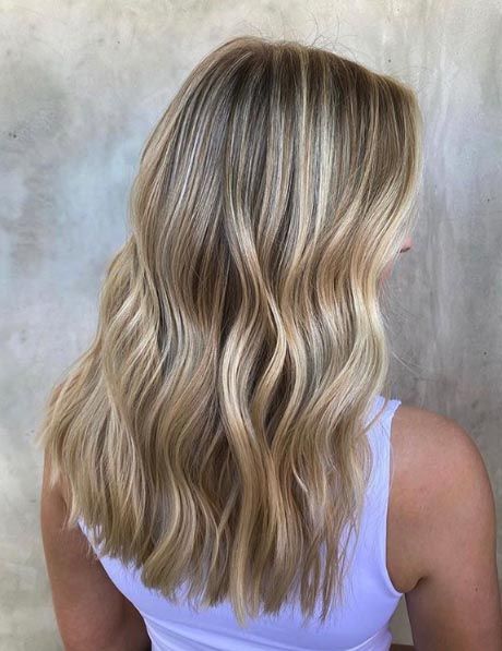 25 Mid-Length Blonde Hairstyles To Show Your Stylist Pronto Balayage, Haircut Length Ideas, Medium Length Haircut For Thick Hair Face Framing, Medium Length Haircut Straight Across, Medium Length Brown Blonde Hair, Hair Lengths Mid Length, Cute Haircuts Medium Length, Mid Back Length Haircut, Summer Hair Shoulder Length