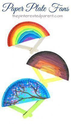 Paper plate fans for the spring and summer. These hand fans are a simple arts and craft project that is perfect for toddlers, preschoolers and kids of all ages. Crafts, Pre K, Diy, Crafts For Kids, Summer Crafts For Kids, Plate Crafts, Projects For Kids, Daycare Crafts, Preschool Crafts