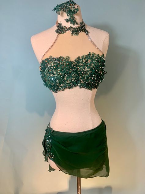 Co9 Forest Green lyrical dance costume with swarovski crystals Outfits, Dance Costumes, Costume Ideas, Dance Mums, Costumes, Dance, Ideas, Dance Costumes Lyrical, Lyrical Costumes