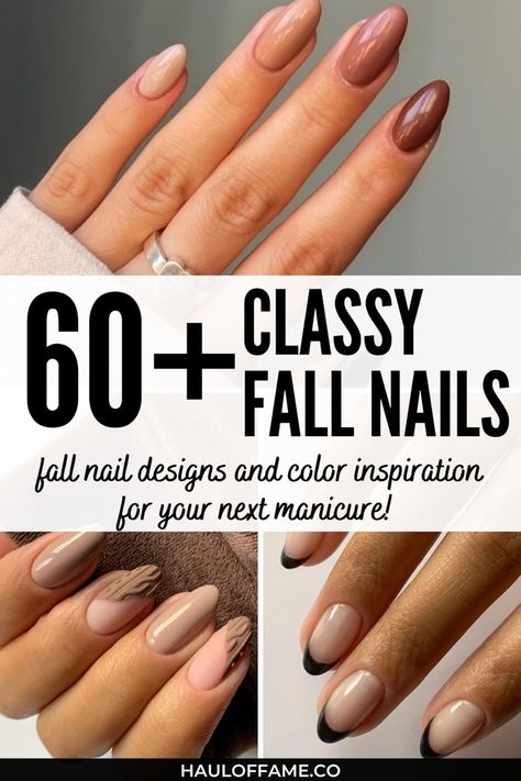 Fall has fallen and we've gathered designs of 60+ stunning fall nails for you to use as inspiration for your next manicure or even have a go at yourself from home! Whether you should to go for fall nails acrylic, or short fall nails, these fall nail ideas will suit all nail shapes perfectly. We've made sure to include a variety of fall nails designs including simple and glam aesthetic and even a few halloween nails too as well as keeping up with the latest fall nails color trends in 2022. Enjoy! Manicures, Design, Fall Nail Trends, Fall Gel Nails, Fall Nail Colors, Fall Acrylic Nails, Fall Manicure, Fall Nail Designs, Fall Toe Nails