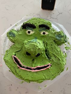 Goofy Cake, Shrek Cake, Scary Cakes, Bad Cakes, Ugly Cakes, Funny Birthday Cakes, Green Cake, Funny Cake, Pretty Birthday Cakes