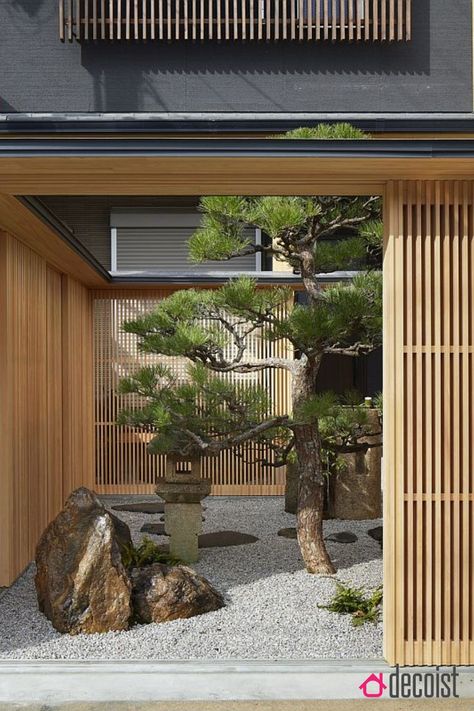 Modern Landscaping, Kyoto, Interior Garden, Exterior, Garden Design, Modern Japanese Garden, Architecture, Small Zen Garden, Zen Garden Design