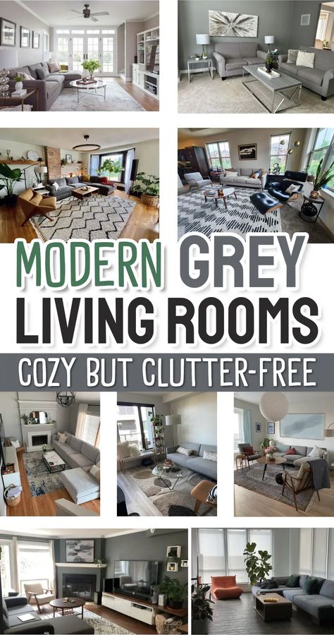 Grey living room ideas - modern grey living rooms cozy but clutter-free Diy, Decoration, Gray Couch Living Room, Cozy Grey Living Room, Dark Grey Couch Living Room, Cosy Grey Living Room, Dark Grey Sofa Living Room, Dark Gray Couch Living Room Decor, Modern Grey Couch Living Room